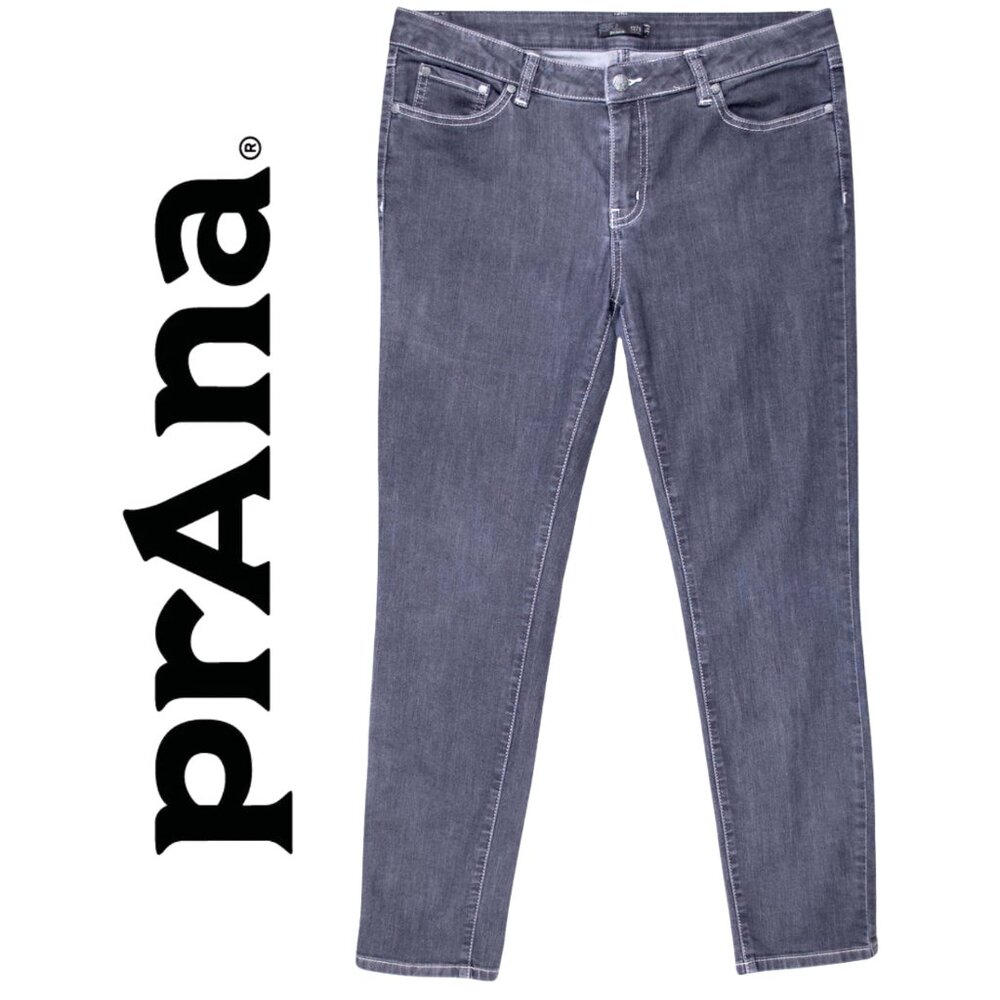 prAna Women’s Dark Wash Skinny Jeans – Size 12P/31 Short |Organic Cotton Stretct